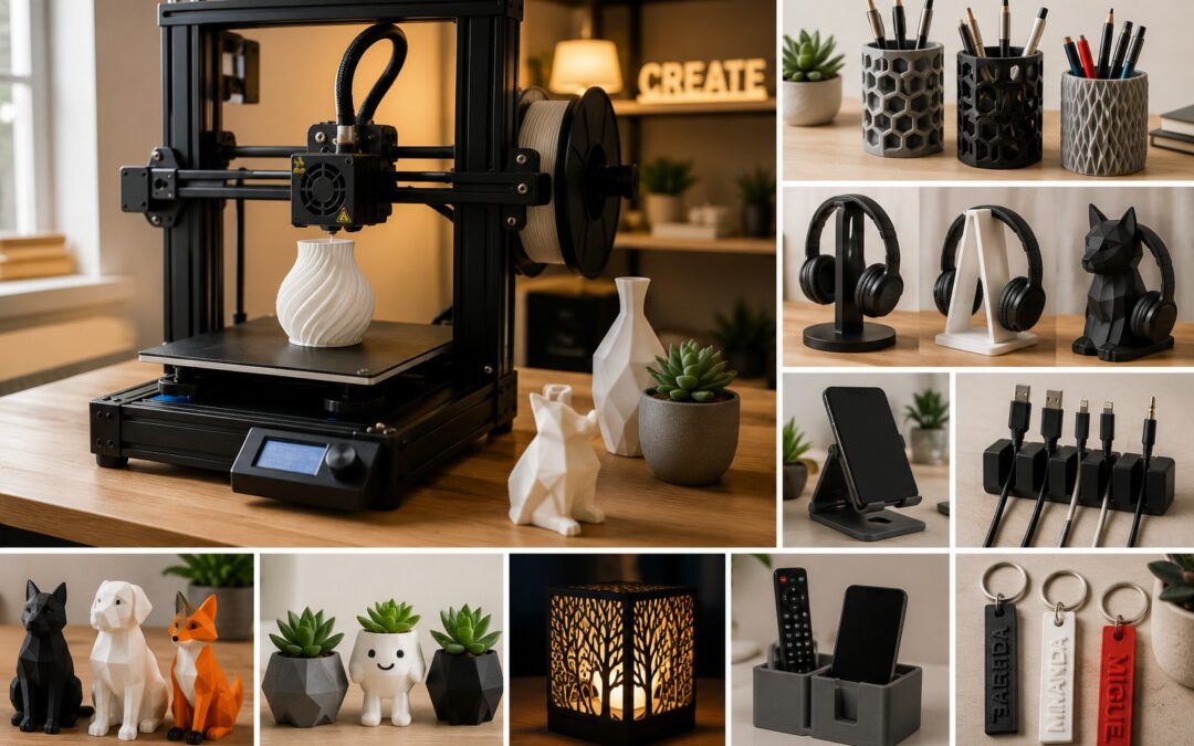 Os Produtos Mais Criativos Feitos em Impressora 3D que Você Pode Ter em Casa